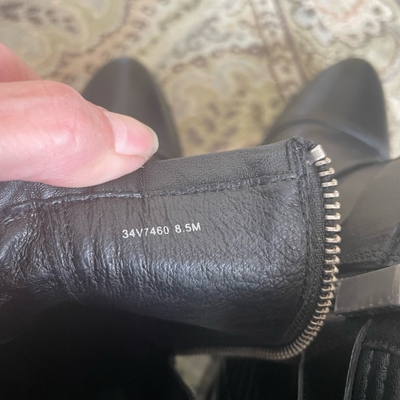 Rachel Zoe black booties. Size 8.5. Block heel with silver hardware - Picture 13 of 14